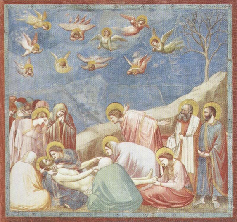 GIOTTO di Bondone Lamentation over the Dead Christ Spain oil painting art
